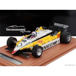   RENAULT  F1  RE30B V6 TURBO TEAM RENAULT ELF N 15 WINNER SOUTH AFRICAN GP (with pilot figure) 1982 ALAIN PROST  WHITE YELLOW BLACK