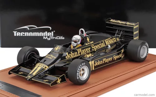 LOTUS  F1  94T TEAM JPS N 11 EUROPEAN GP (with pilot figure) 1983 ELIO DE ANGELIS  BLACK GOLD