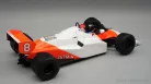 McLAREN  F1  MP4/1C N 8 MONACO GP (with pilot figure) WITH RAIN TIRES 1983 NIKI LAUDA  WHITE RED