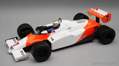 McLAREN  F1  MP4/1C N 7 MONACO GP (with pilot figure) WITH RAIN TIRES 1983 JOHN WATSON  WHITE RED