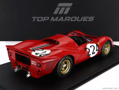 FERRARI  330P4 4.0L V12 SPIDER TEAM SPA FERRARI SEFAC N 224 TARGA FLORIO 1967 NINO VACCARELLA - LUDOVICO SCARFIOTTI  RED