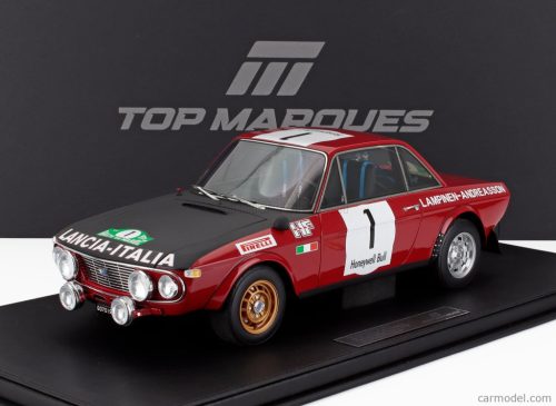 LANCIA  FULVIA HF 1600 COUPE (night version) N 1 WINNER RALLY DU MAROC 1972 SIMO LAMPINEN - SOLVE ANDREASSON  RED BLACK