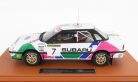 SUBARU  LEGACY RS N 7 2nd SWEDISH RALLY 1992 COLIN McRAE - DEREK RINGER - CON VETRINA - WITH SHOWCASE  WHITE GREEN PINK