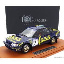   SUBARU  LEGACY RS N 7 WINNER RALLY NEW ZEALAND 1993 COLIN McRAE - DEREK RINGER - CON VETRINA - WITH SHOWCASE  BLUE YELLOW