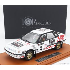   SUBARU  LEGACY RS N 2 WINNER BRITISH RALLY 1993 RICHARD BURNS - ROBERT REID - CON VETRINA - WITH SHOWCASE  WHITE
