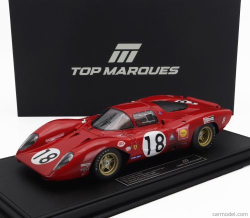 FERRARI  312P 3.0L V12 COUPE TEAM SEFAC N 18 24h LE MANS DIRTY VERSION 1969 PEDRO RODRIGUEZ – DAVID PIPER  RED