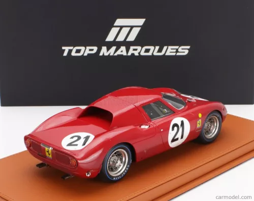 FERRARI  250LM 3.3L V12 ch. n5893 TEAM N.A.R.T. NORTH AMERICAN RACING N 21 DIRTY VERSION WINNER 24h LE MANS 1965 JOCHEN RINDT - MASTEN GREGORY  RED