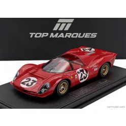   FERRARI  330 P4 4.0L V12 SPIDER TEAM FERRARI SPA SEFAC N 23 WINNER 24h DAYTONA 1967 LORENZO BANDINI - CHRIS AMON  RED