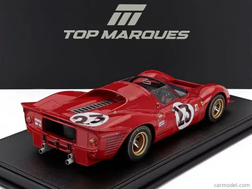FERRARI  330 P4 4.0L V12 SPIDER TEAM FERRARI SPA SEFAC N 23 WINNER 24h DAYTONA 1967 LORENZO BANDINI - CHRIS AMON  RED