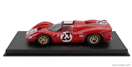 FERRARI  330 P4 4.0L V12 SPIDER TEAM FERRARI SPA SEFAC N 23 WINNER 24h DAYTONA 1967 LORENZO BANDINI - CHRIS AMON  RED