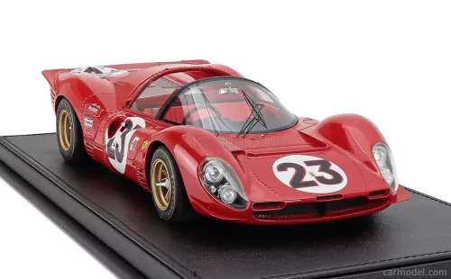 FERRARI  330 P4 4.0L V12 SPIDER TEAM FERRARI SPA SEFAC N 23 WINNER 24h DAYTONA 1967 LORENZO BANDINI - CHRIS AMON  RED