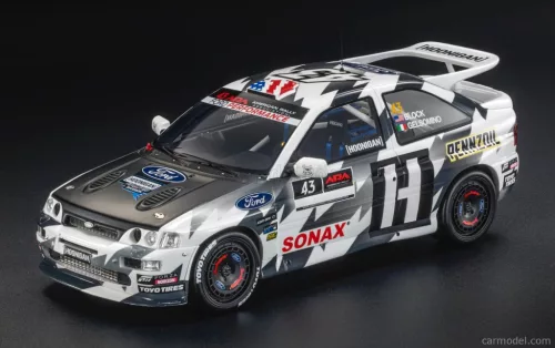 Ford  ESCORT RS COSWORTH N 43 HOONIGAN 3rd RALLY TRAIN OREGON 2018 KEN BLOCK - ALESSANDRO GELSOMINO  BLACK WHITE
