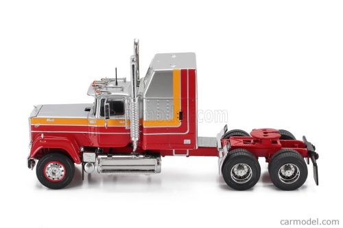 MACK  SUPERLINER MAGNUM TRACTOR TRUCK 3-ASSI 1985  SILVER RED