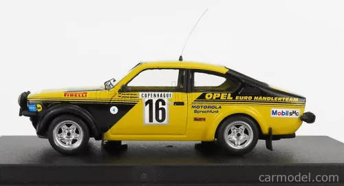 OPEL  KADETT C GT/E (night version) N 16 4th RALLY MONTECARLO 1976 WALTER ROHRL - JOCHEN BERGER  YELLOW BLACK