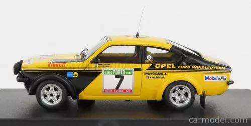 OPEL  KADETT GT/E (night version) N 7 RALLY OF PORTUGAL 1976 A.KULLANG - C.G.ANDERSSON  YELLOW BLACK