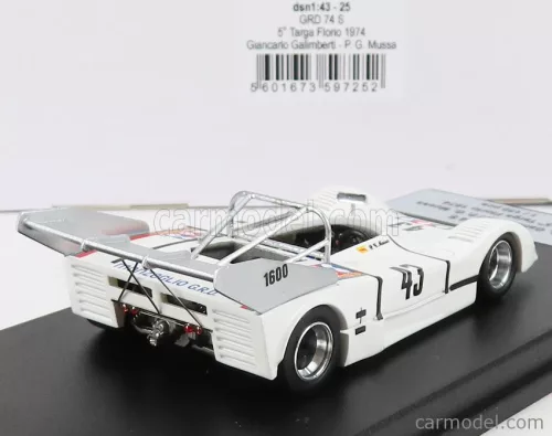 GRD  S74 N 43 5th TARGA FLORIO 1974 G.GALIMBERTI - P.G.MUSSA  WHITE