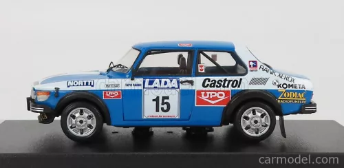 SAAB  99 TEAM KONELA RACING N 15 RALLY 1000 LAKES 1977 T.RAINIO - E.NYMAN  BLUE WHITE