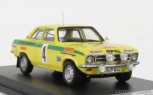 OPEL  ASCONA A (night version) N 4 WINNER RALLY RUSSELSHEIM 1973 W.ROHRL - J.BERGER  YELLOW GREEN