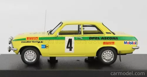 OPEL  ASCONA A (night version) N 4 WINNER RALLY RUSSELSHEIM 1973 W.ROHRL - J.BERGER  YELLOW GREEN