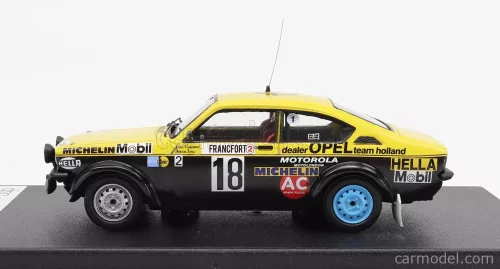 OPEL  KADETT GT/E (night version) N 18 RALLY MONTECARLO 1978 L.CARLSSON - B.DE JONG  YELLOW BLACK