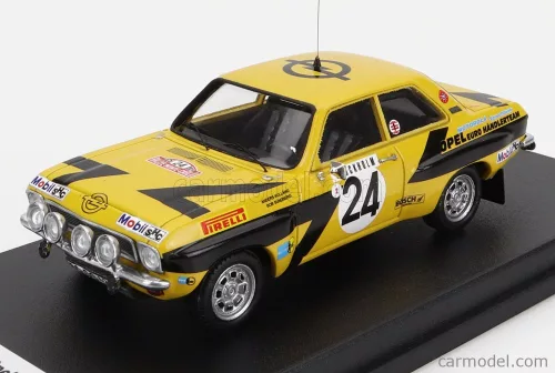 OPEL  ASCONA (night version) N 24 RALLY MONTECARLO 1975 A.KULLANG - C.G.ANDERSSON  YELLOW BLACK