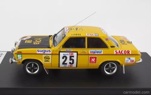 OPEL  ASCONA (night version) N 25 RALLY TAP 1973 M.QUEPE - M.AMARAL  YELLOW BLACK