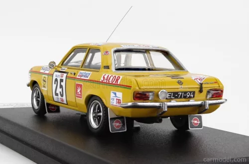 OPEL  ASCONA (night version) N 25 RALLY TAP 1973 M.QUEPE - M.AMARAL  YELLOW BLACK