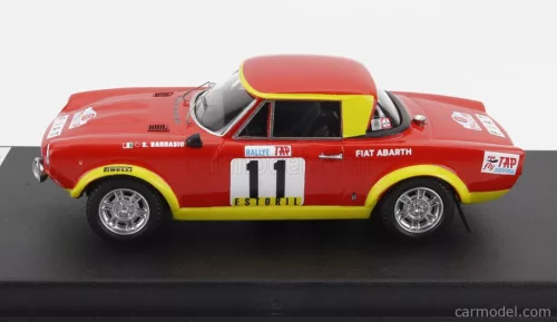 FIAT  124 ABARTH N 11 RALLY TAP 1974 S.BARBASIO - P.SODANO  RED YELLOW