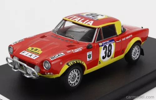 FIAT  124 ABARTH RALLY (night version) N 38 RALLY EAST AFRICAN SAFARI 1974 R.ULYATE - I.SMITH  RED YELLOW
