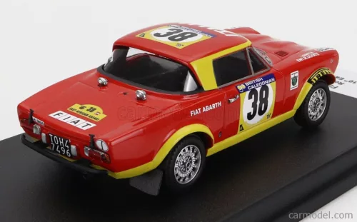 FIAT  124 ABARTH RALLY (night version) N 38 RALLY EAST AFRICAN SAFARI 1974 R.ULYATE - I.SMITH  RED YELLOW