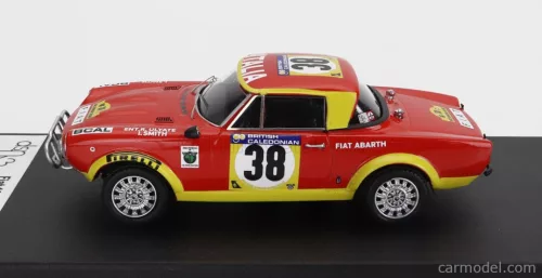 FIAT  124 ABARTH RALLY (night version) N 38 RALLY EAST AFRICAN SAFARI 1974 R.ULYATE - I.SMITH  RED YELLOW