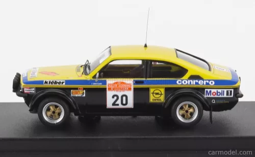 OPEL  KADETT GT/E (night version) N 20 RALLY SANREMO 1977 F.ORMEZZANO - R.MEIOHAS  YELLOW BLACK
