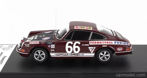 PORSCHE  911T TEAM EGRETEAUD N 66 24h LE MANS 1969 J.EGRETEAUD - R.LOPEZ  BORDEAUX BLACK