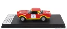 FIAT  124 ABARTH (night version) N 5 6th RALLY 1000 LAKES 1974 LEO KINNUNEN - ALSO AHO  RED YELLOW