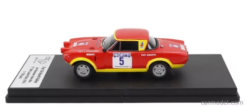 FIAT  124 ABARTH (night version) N 5 6th RALLY 1000 LAKES 1974 LEO KINNUNEN - ALSO AHO  RED YELLOW