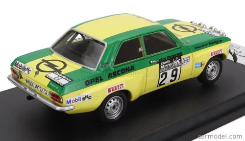 OPEL  ASCONA 1.9 SR (night version) N 29 8tH RALLY RAC LOMBARD 1973 LARS CARLSSON - PETER PETERSEN  GREEN YELLOW