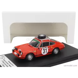   PORSCHE  911S COUPE (night version) N 31 2nd RALLY MONTECARLO 1969 GERARD LARROUSSE - MAURICE GELIN  ORANGE