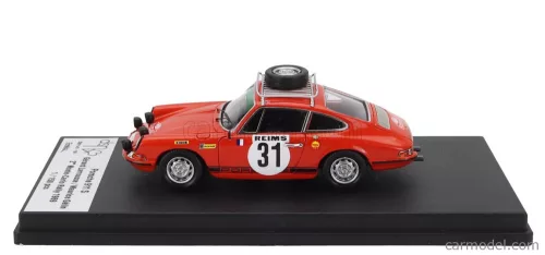 PORSCHE  911S COUPE (night version) N 31 2nd RALLY MONTECARLO 1969 GERARD LARROUSSE - MAURICE GELIN  ORANGE