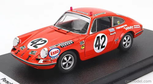 PORSCHE  911T COUPE TEAM WICKY RACING N 42 24h LE MANS 1970 GUY VERRIER - SYLVAIN GARANT  ORANGE
