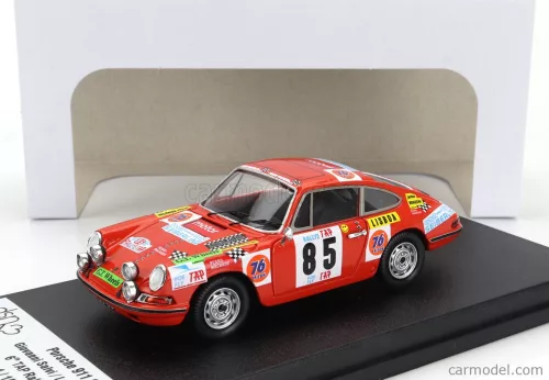 PORSCHE  911S COUPE (night version) N 85 RALLY TAP 1972 GIOVANNI SALVI - LUIGI VALLE  ORANGE