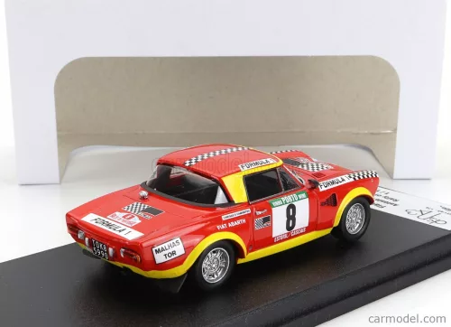 FIAT  124 ABARTH (night version) N 8 RALLY PORTUGAL 1975 ANTONIO BORGES - JOAO ANJOS  RED YELLOW