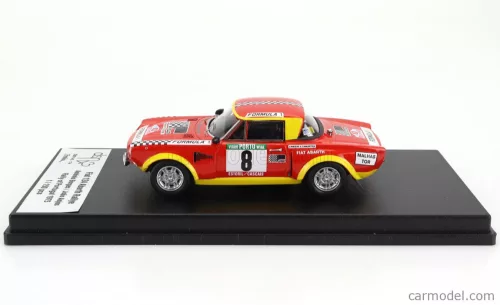 FIAT  124 ABARTH (night version) N 8 RALLY PORTUGAL 1975 ANTONIO BORGES - JOAO ANJOS  RED YELLOW