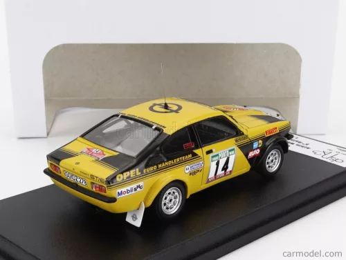 OPEL  KADETT GTE (nighr version) N 14 RALLY PORTUGAL 1978 ACHIM WARMBOLD - CLAES BILLSTAM  YELLOW BLACK