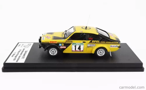 OPEL  KADETT GTE (nighr version) N 14 RALLY PORTUGAL 1978 ACHIM WARMBOLD - CLAES BILLSTAM  YELLOW BLACK