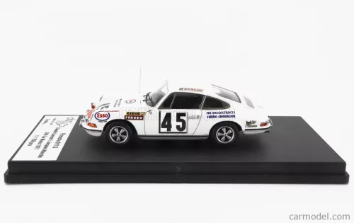 PORSCHE  911S COUPE TEAM C.LAURENT N 45 24h LE MANS 1971 CLAUDE LAURENT - JACQUES MARCHE  WHITE RED