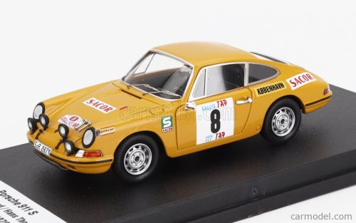 PORSCHE  911S COUPE (night version) N 8 3rd RALLY TAP 1970 BJORN WALDEGAARD - HANS THORSZELIUS  YELLOW