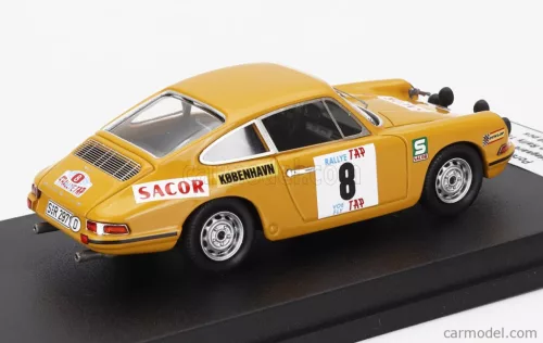PORSCHE  911S COUPE (night version) N 8 3rd RALLY TAP 1970 BJORN WALDEGAARD - HANS THORSZELIUS  YELLOW