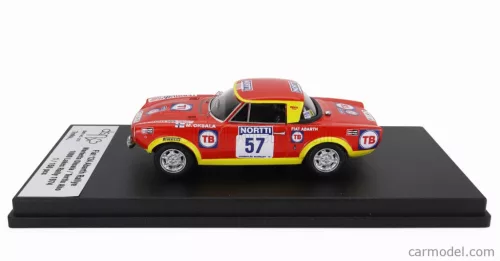 FIAT  124 ABARTH (night version) N 57 RALLY 1000 LAKES 1974 MARKETTA OKSALA - TERTTU AHO  RED YELLOW