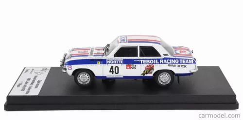 OPEL  ASCONA (night version) N 40 RALLY 1000 LAKES 1973 HANNU VALTAHARJU - RAIMO HALM  WHITE BLUE RED