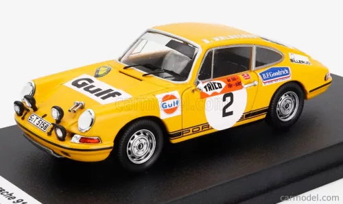 PORSCHE  911S COUPE (night version) N 2 WINNER RALLY SWEDISH 1970 BJORN WALDEGAARD - LARS HELMER  YELLOW